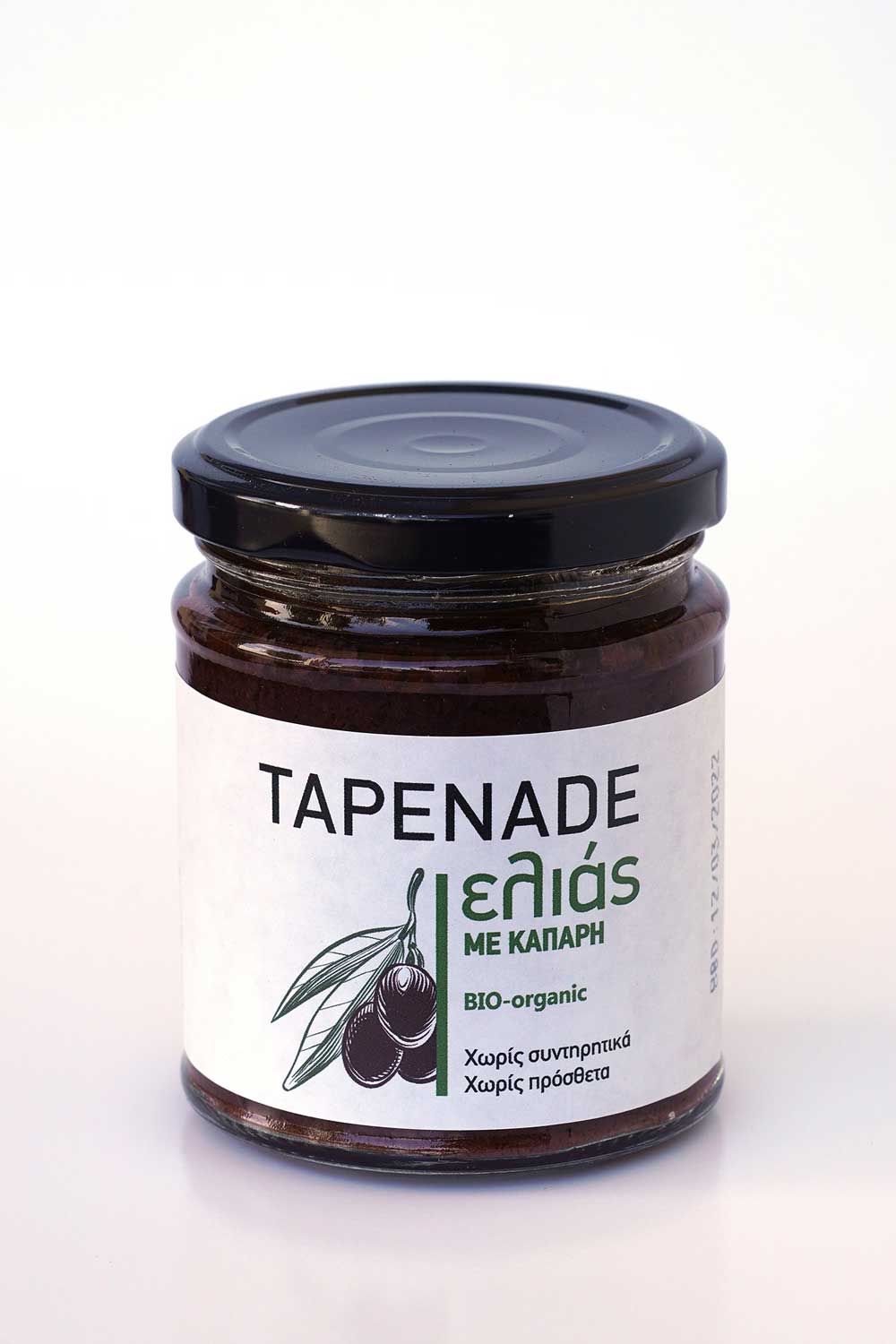 Olivenpaste Tapenade mit Kapern Bio 180g